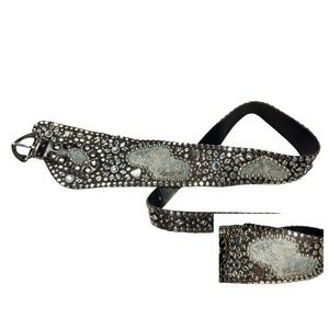 Kippys Western Leather‎ Bling Belt Womens 32" Cowgirl Rodeo Swarovski Crystals
